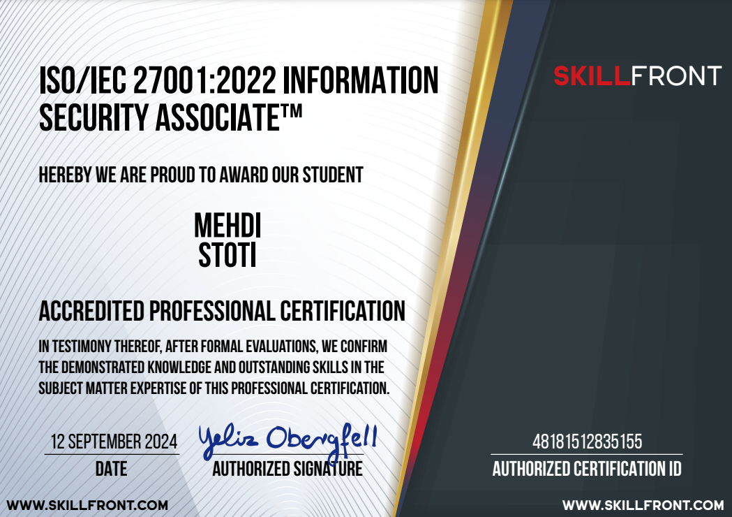 ISO/IEC 27001 Information Security Associate™ Image